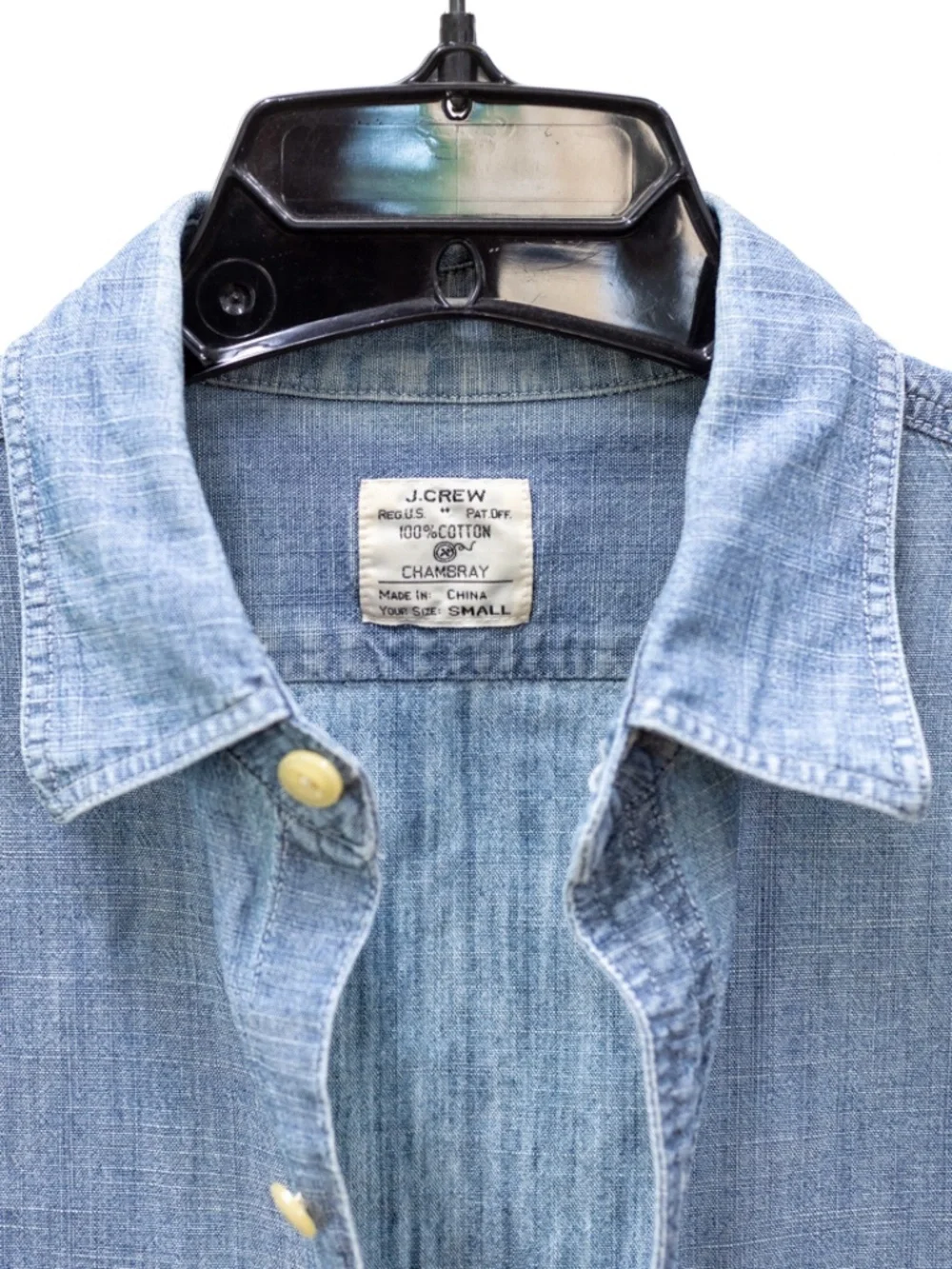 J Crew Short Sleeve Chambray Shirt Small